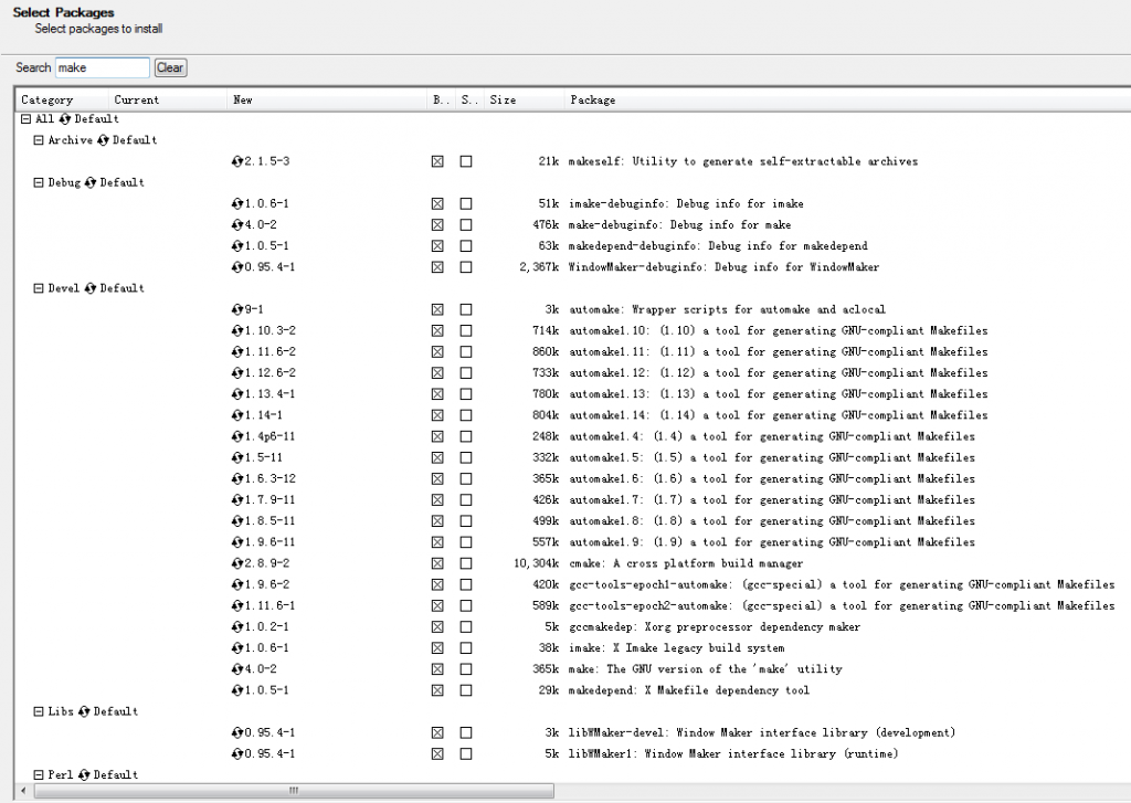 cygwin-terminal-make-bash-make-command-not-found